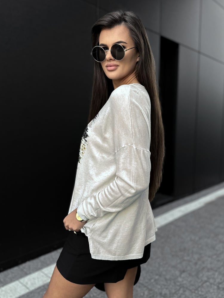 BLUZKA SIDES BEŻOWA