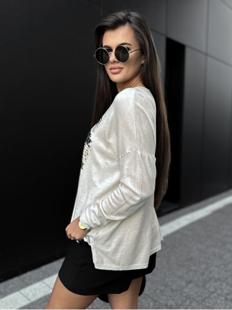 BLUZKA SIDES BEŻOWA