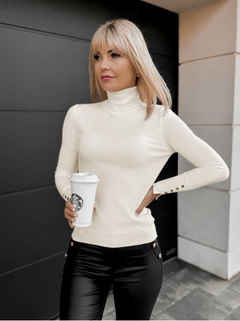 SWETER WALERI KREMOWY