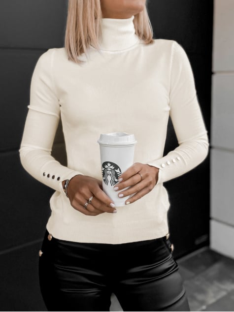 SWETER WALERI KREMOWY