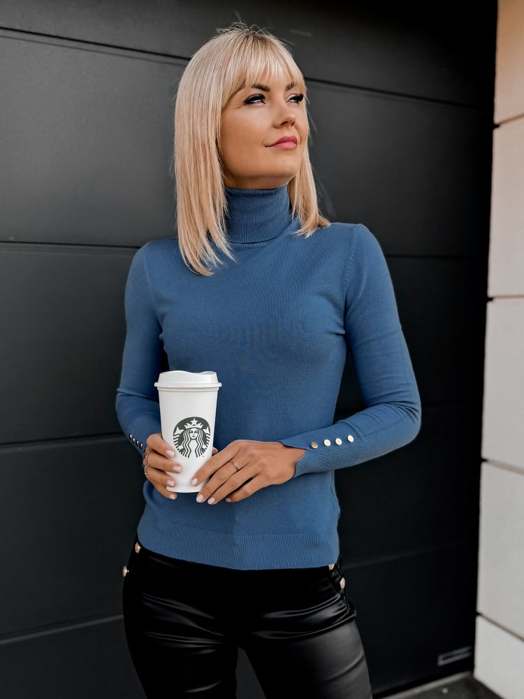 SWETER WALERI NIEBIESKI