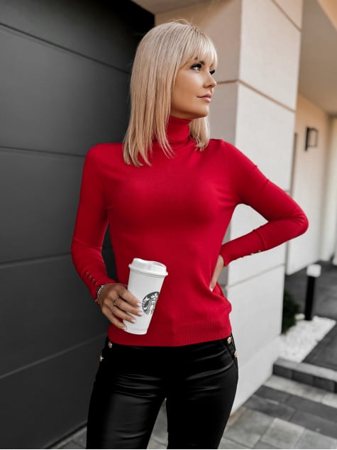 SWETER WALERI CZERWONY