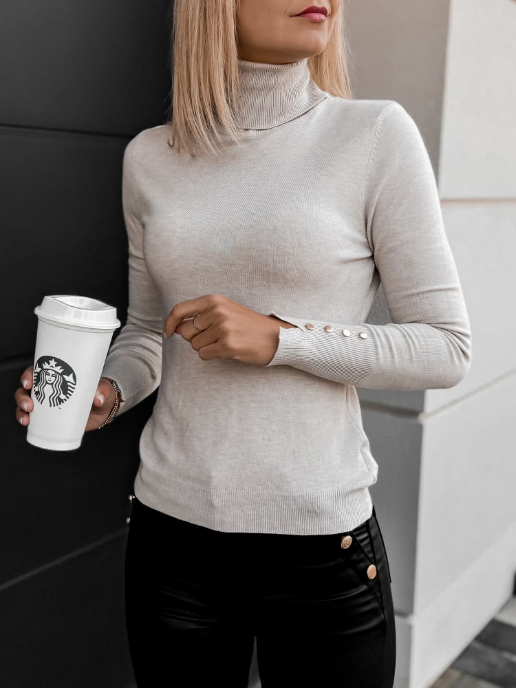 SWETER WALERI BEŻOWY