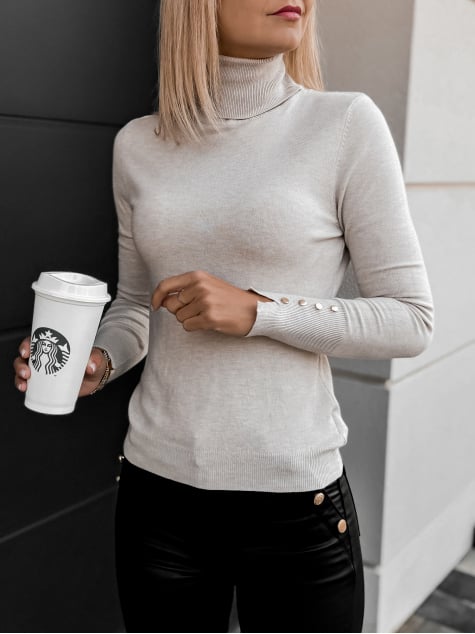 SWETER WALERI BEŻOWY