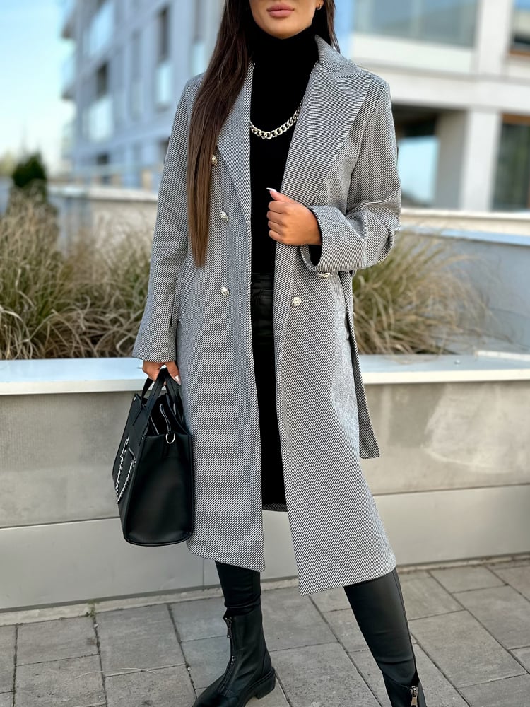 PŁASZCZ IGROSSO SZARY