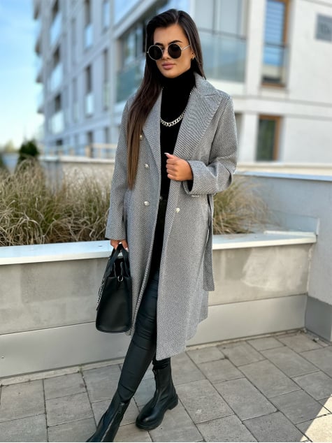 PŁASZCZ IGROSSO SZARY