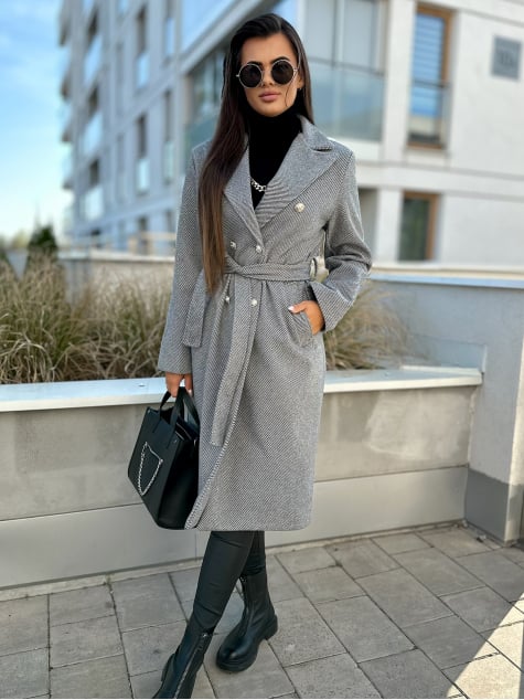 PŁASZCZ IGROSSO SZARY