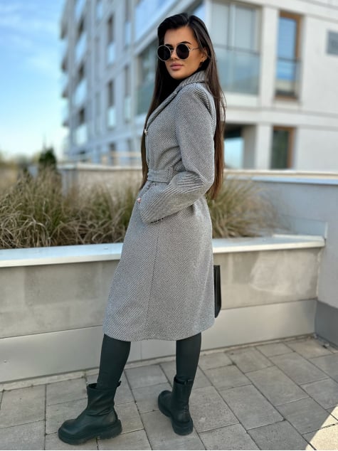 PŁASZCZ IGROSSO SZARY