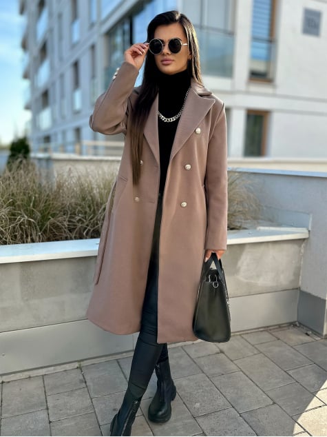 PŁASZCZ IGROSSO CIEMNOBEŻOWY