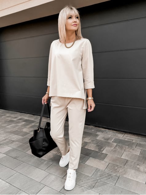 KOMPLET ARLENA BEŻOWY