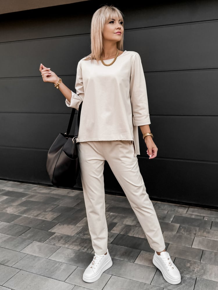 KOMPLET ARLENA BEŻOWY