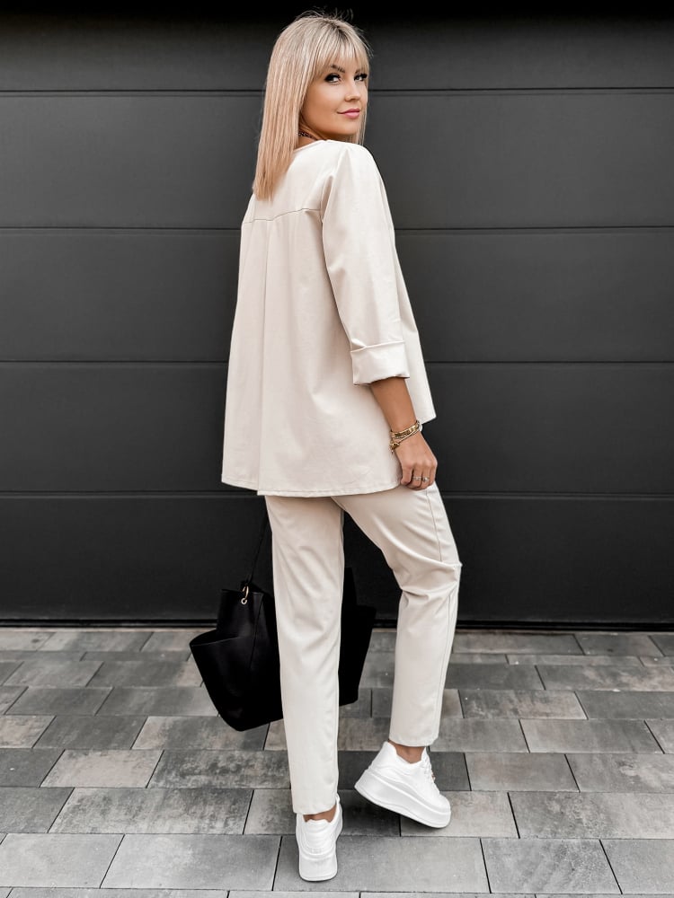 KOMPLET ARLENA BEŻOWY