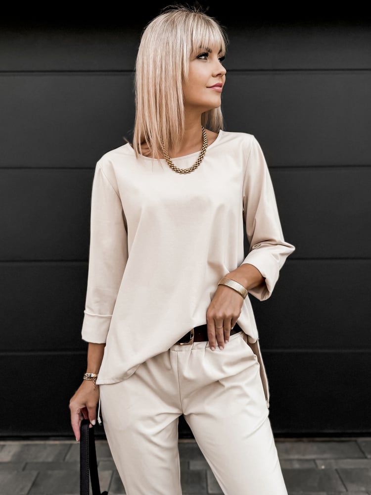 KOMPLET ARLENA BEŻOWY