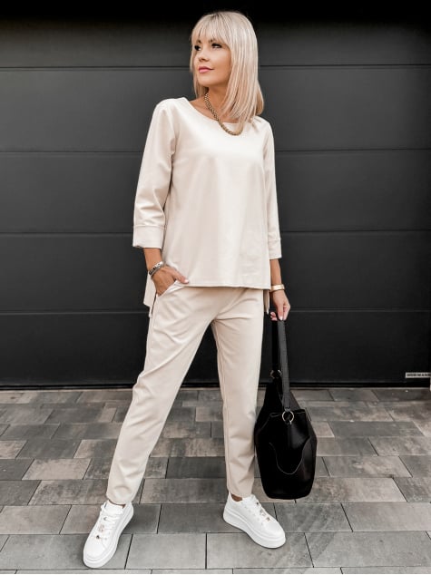 KOMPLET ARLENA BEŻOWY