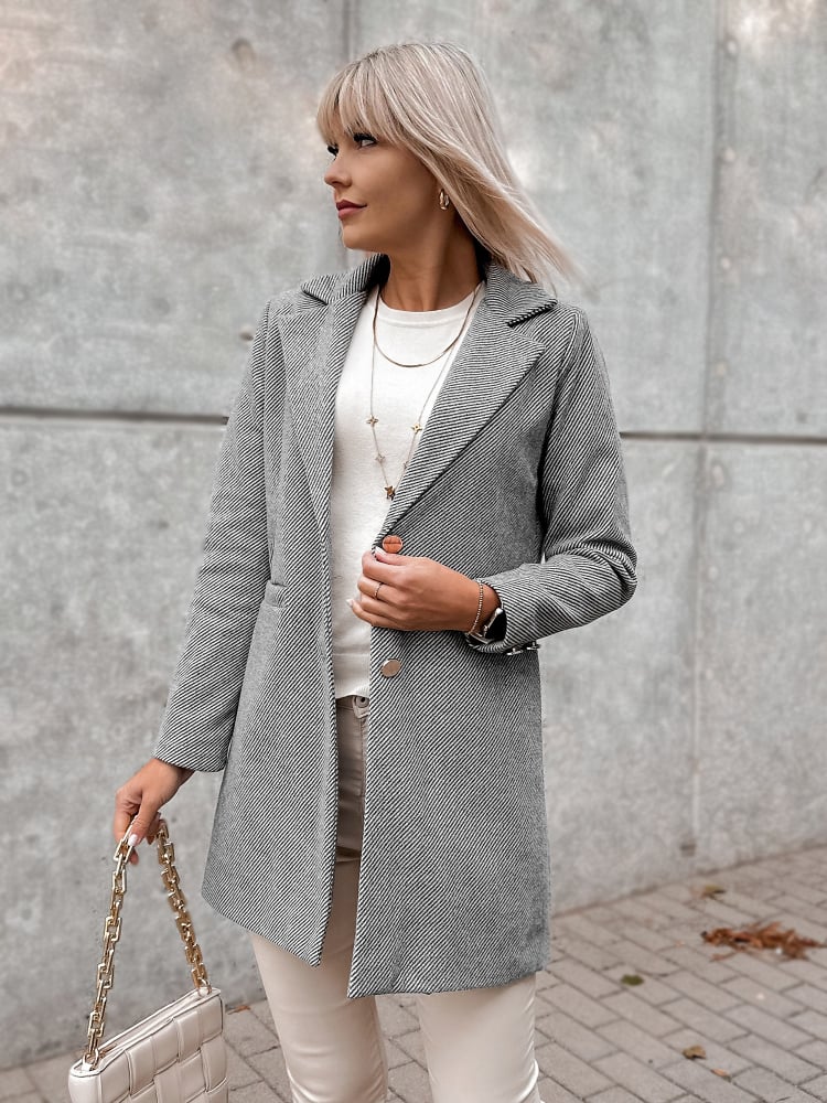 PŁASZCZ LOULE SZARY