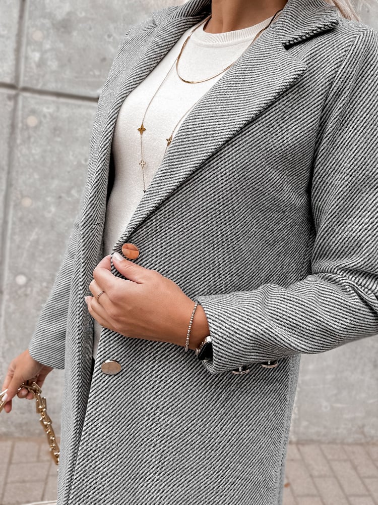 PŁASZCZ LOULE SZARY