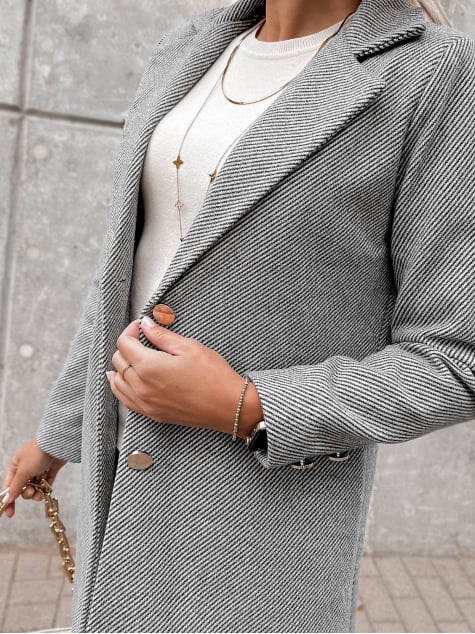 PŁASZCZ LOULE SZARY