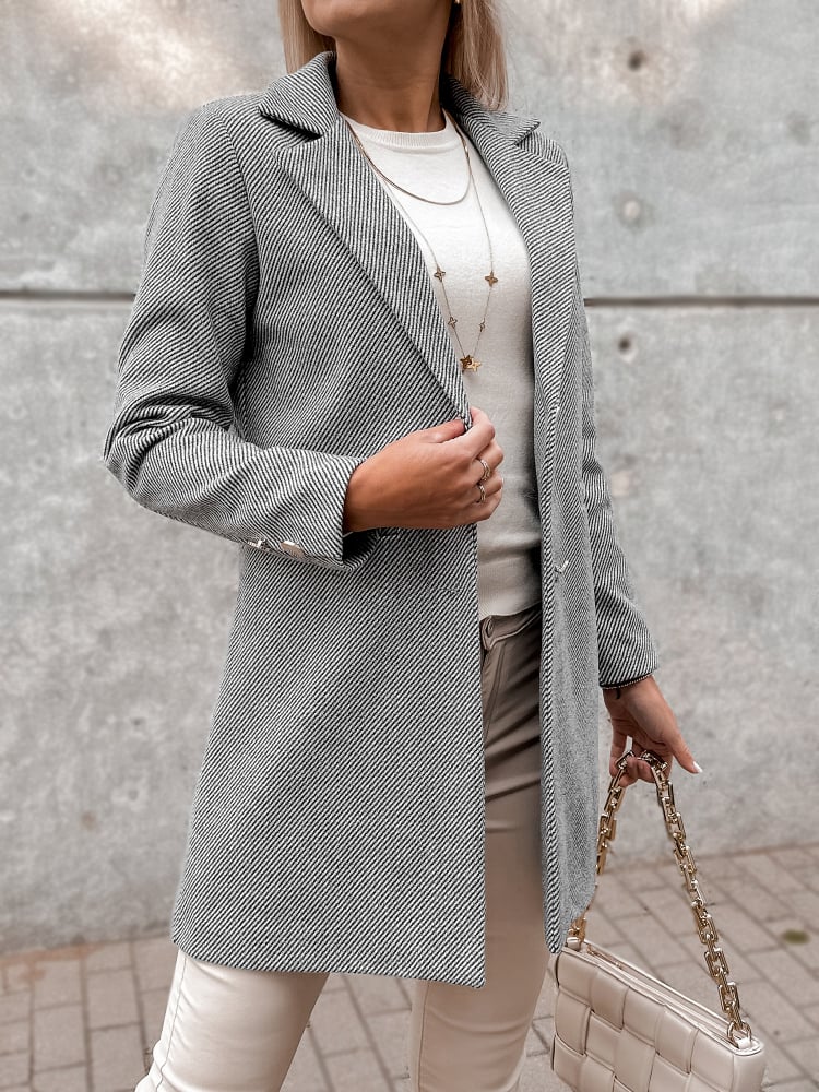 PŁASZCZ LOULE SZARY