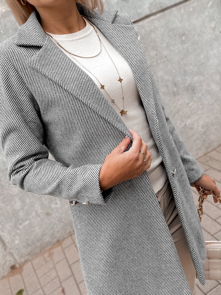 PŁASZCZ LOULE SZARY