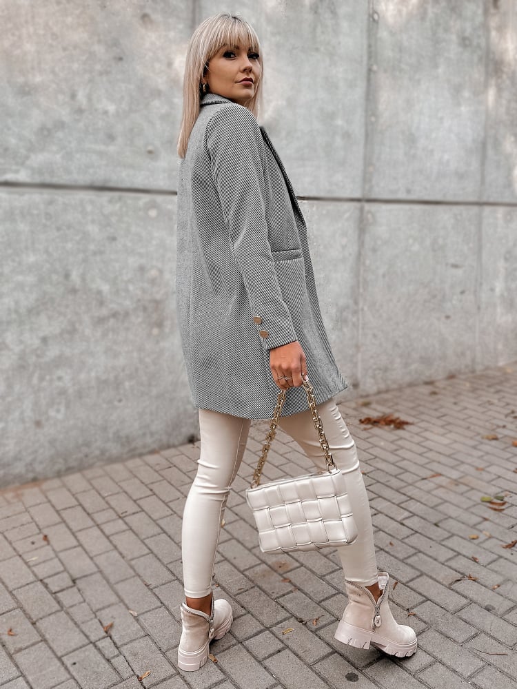 PŁASZCZ LOULE SZARY