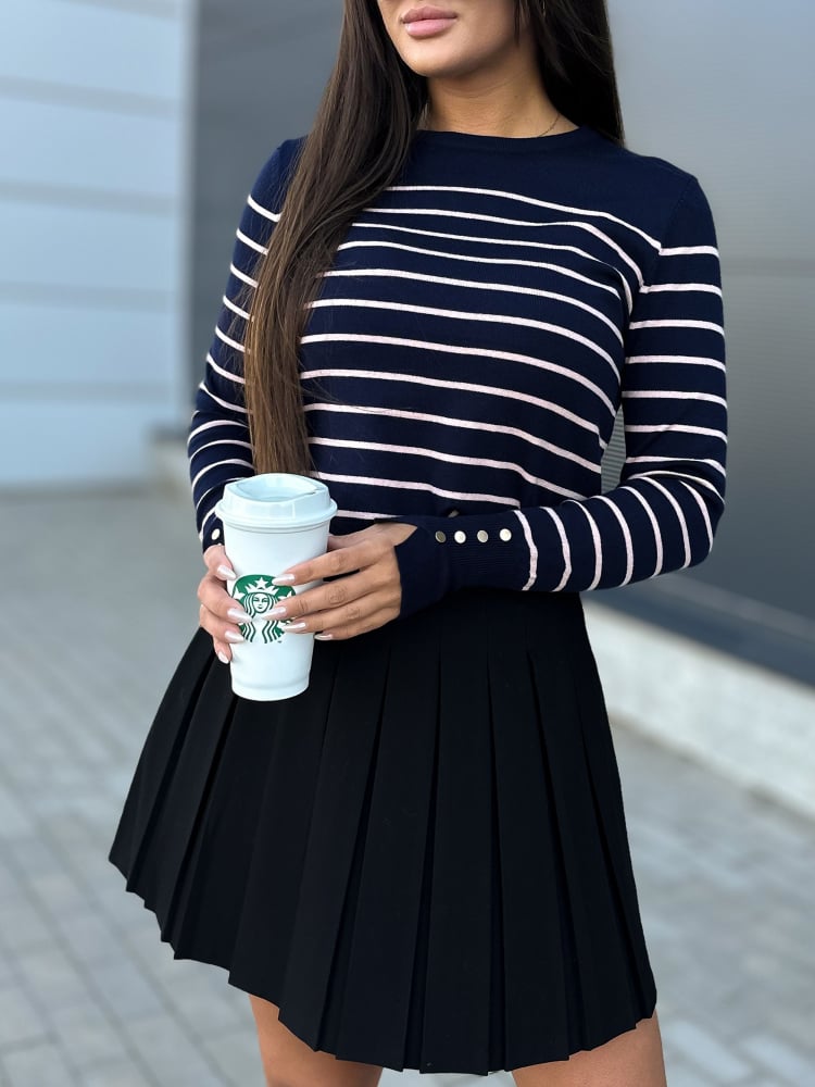 SWETER NASTIA GRANATOWY