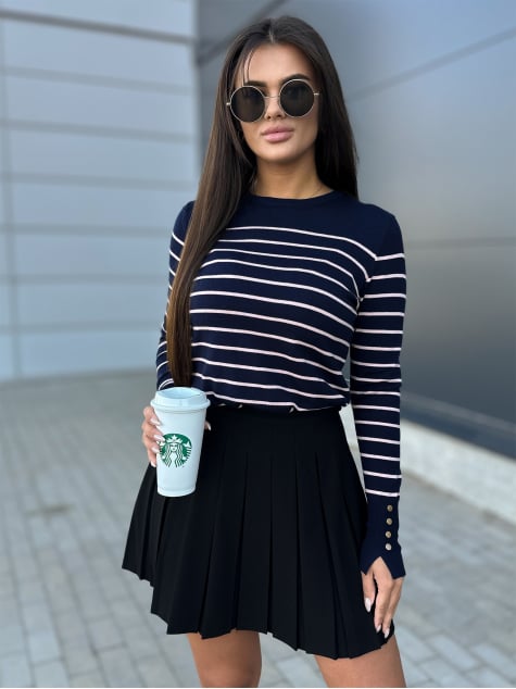 SWETER NASTIA GRANATOWY