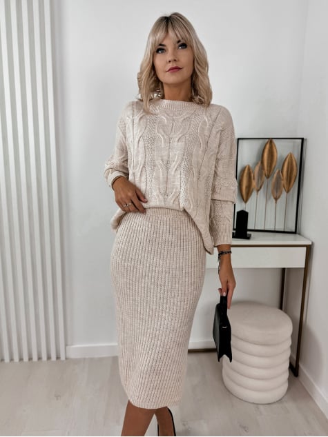 KOMPLET ANDRIA BEŻOWY