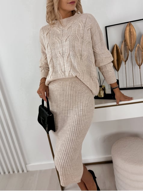 KOMPLET ANDRIA BEŻOWY