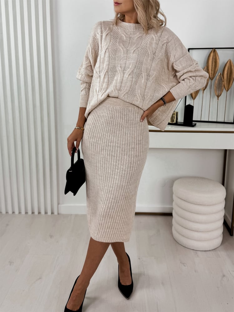 KOMPLET ANDRIA BEŻOWY