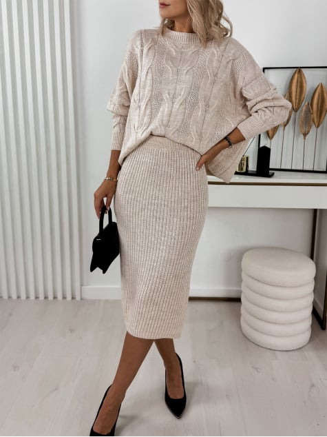 KOMPLET ANDRIA BEŻOWY