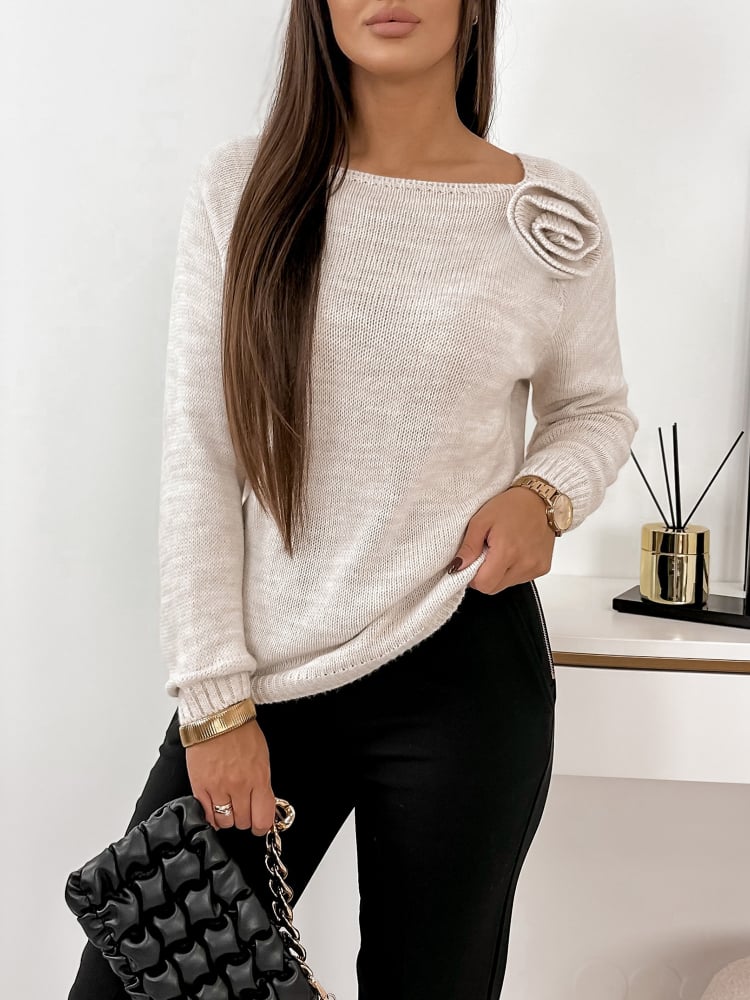 SWETER LISSIA BEŻOWY