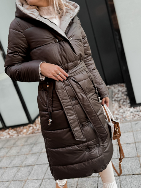 KURTKA DWUSTRONNA DALIA BRĄZOWO-BEŻOWA