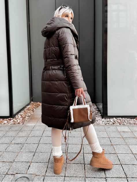 KURTKA DWUSTRONNA DALIA BRĄZOWO-BEŻOWA