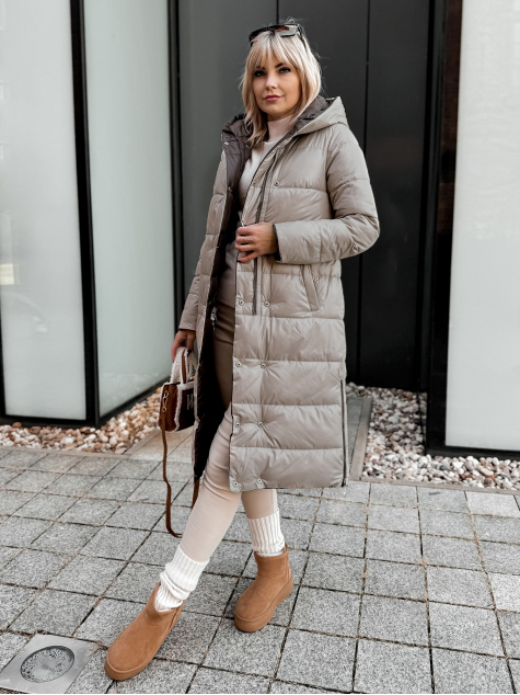 KURTKA DWUSTRONNA DALIA BRĄZOWO-BEŻOWA