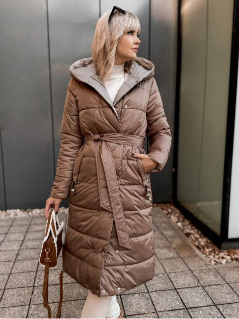 KURTKA DWUSTRONNA DALIA KARMELOWO-BEŻOWA