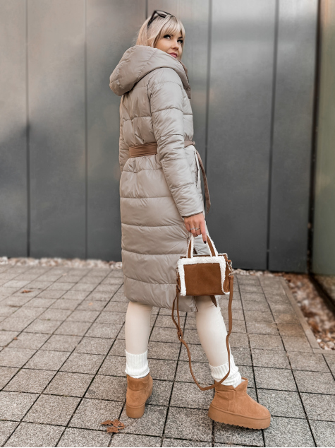 KURTKA DWUSTRONNA DALIA KARMELOWO-BEŻOWA