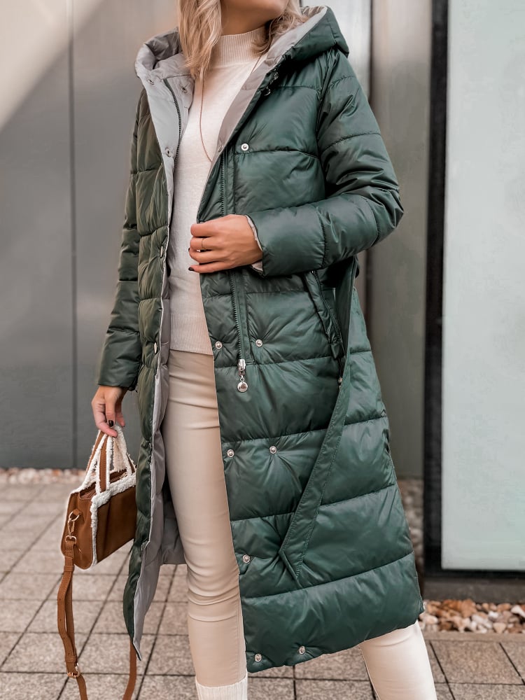 KURTKA DWUSTRONNA DALIA ZIELONO-SZARA