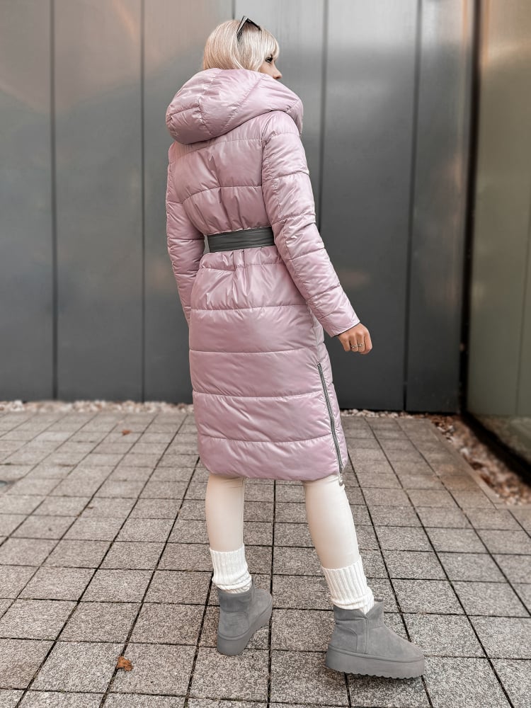 KURTKA DWUSTRONNA DALIA SZARO-RÓŻOWA