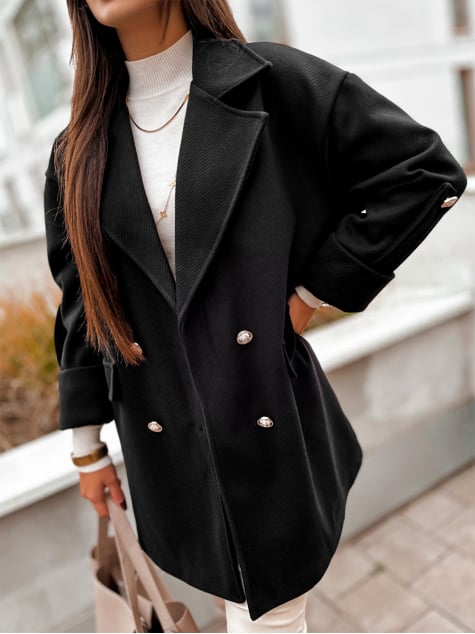 PŁASZCZ DAFNA CZARNY