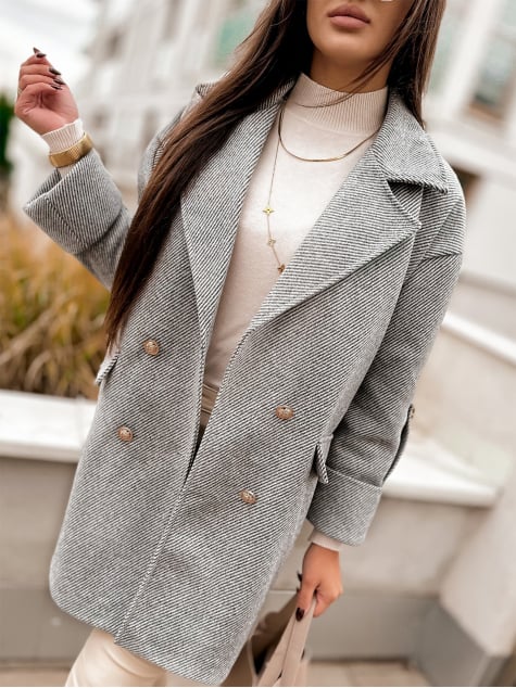 PŁASZCZ DAFNA SZARY