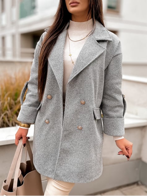 PŁASZCZ DAFNA SZARY