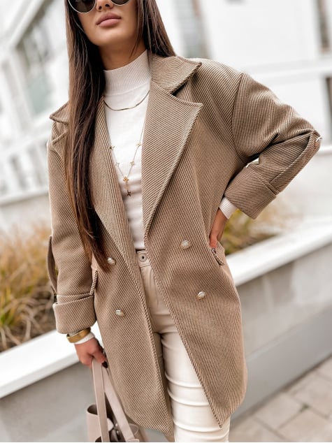 PŁASZCZ DAFNA LATTE