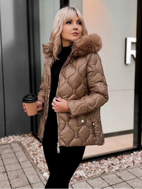 KURTKA LAMIA KARMELOWA