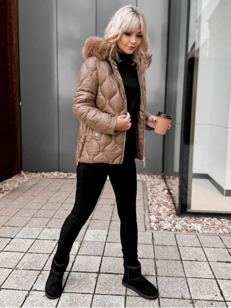 KURTKA LAMIA KARMELOWA