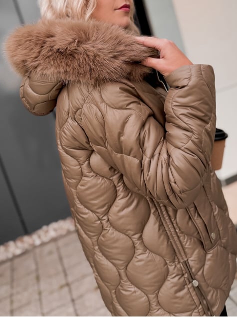 KURTKA LAMIA KARMELOWA