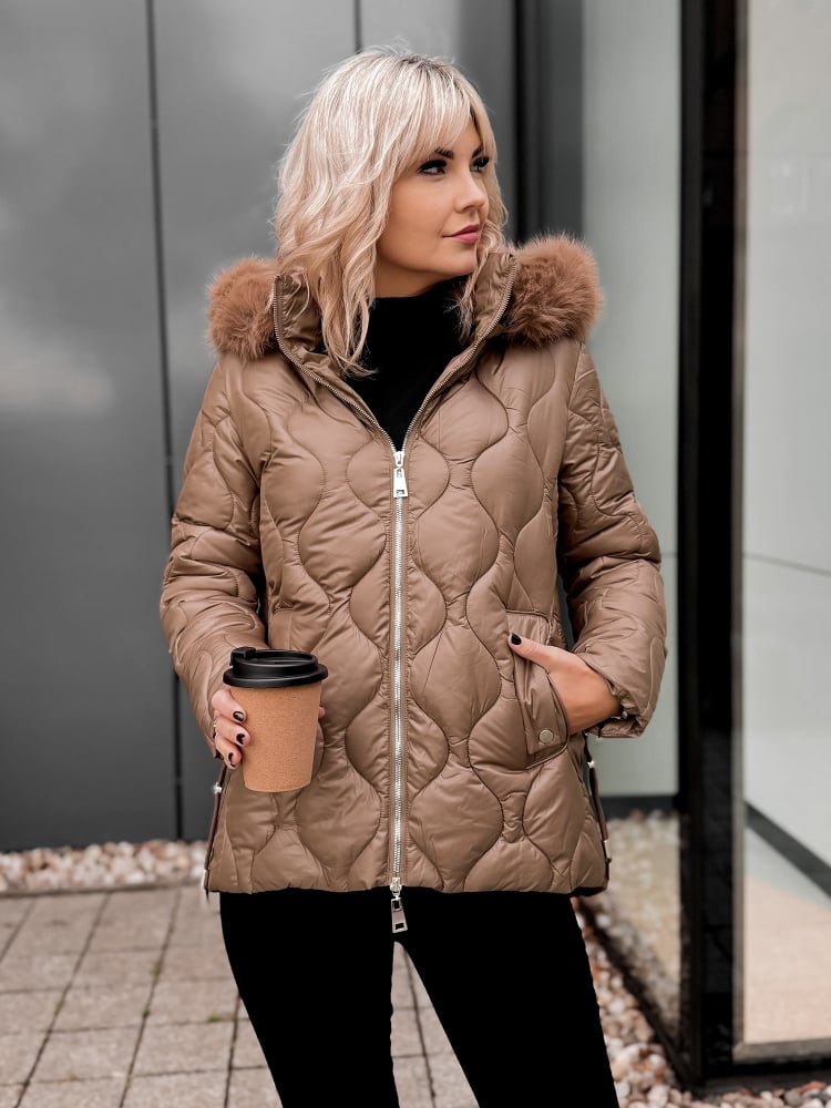 KURTKA LAMIA KARMELOWA