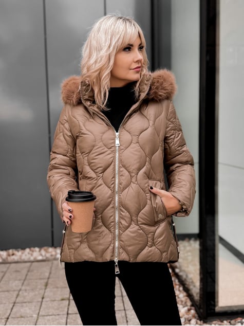 KURTKA LAMIA KARMELOWA