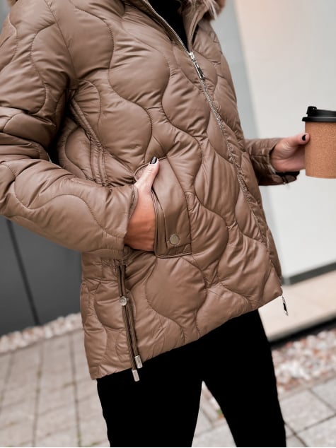 KURTKA LAMIA KARMELOWA