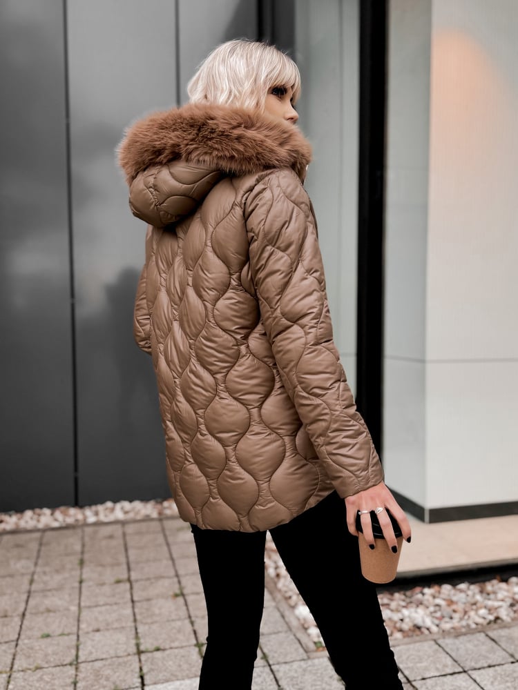 KURTKA LAMIA KARMELOWA