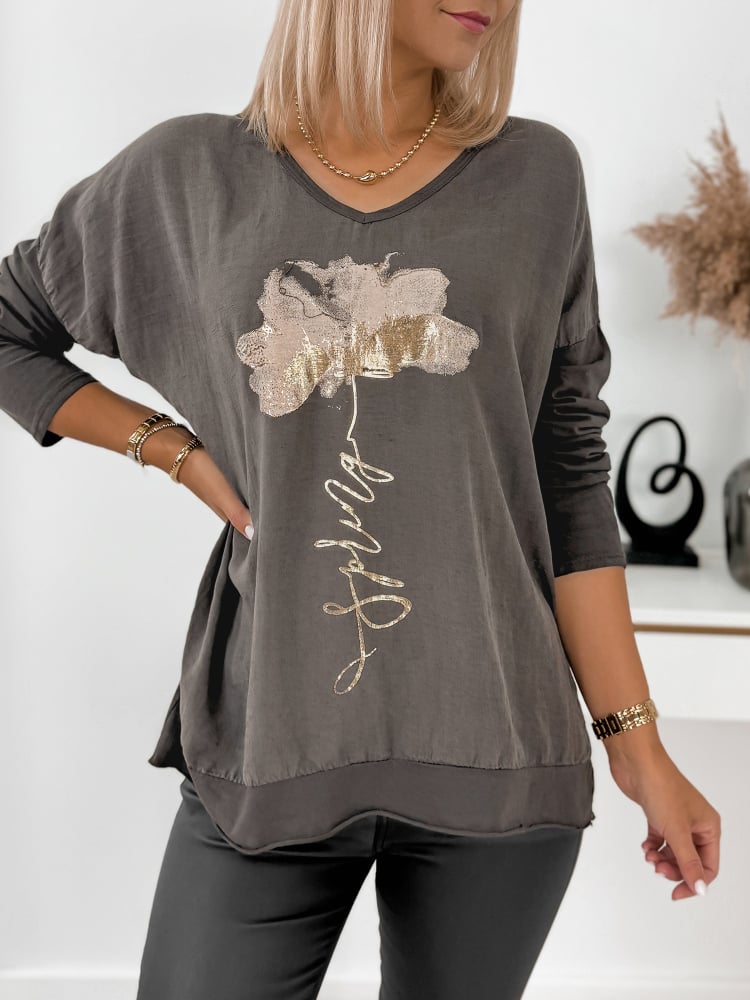 BLUZKA WARADA JASNOBRĄZOWA